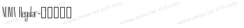 NEIMA Regular字体转换